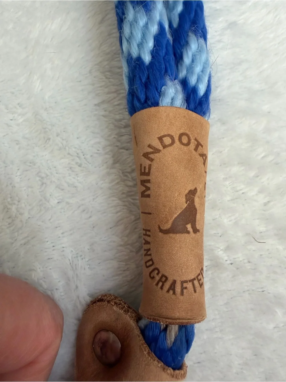 Mendota Pet 6 Ft Rope Slip Lead Dog Leash Light and Royal Blue